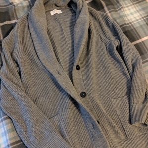 Everlane chunky knit cardigan - dark grey